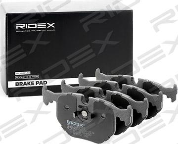 RIDEX 402B0781 - Brake Pad Set, disc brake autospares.lv