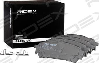 RIDEX 402B0788 - Brake Pad Set, disc brake autospares.lv