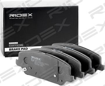 RIDEX 402B0787 - Brake Pad Set, disc brake autospares.lv