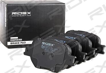 RIDEX 402B0731 - Brake Pad Set, disc brake autospares.lv