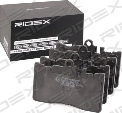 RIDEX 402B0726 - Brake Pad Set, disc brake autospares.lv