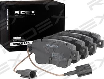 RIDEX 402B0771 - Brake Pad Set, disc brake autospares.lv