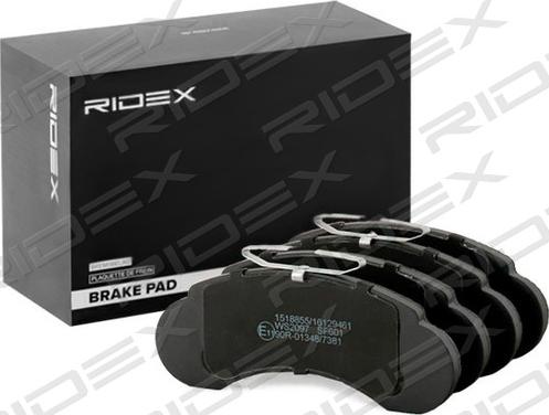 RIDEX 402B1410 - Brake Pad Set, disc brake autospares.lv