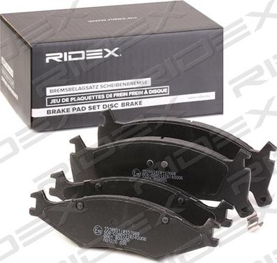 RIDEX 402B1048 - Brake Pad Set, disc brake autospares.lv