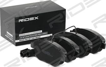 RIDEX 402B1056 - Brake Pad Set, disc brake autospares.lv