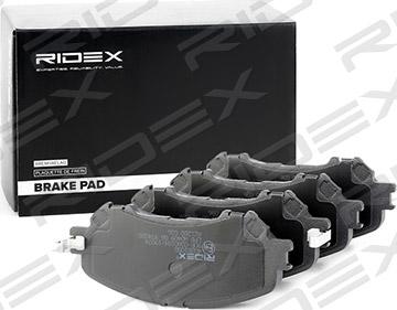 RIDEX 402B1050 - Brake Pad Set, disc brake autospares.lv