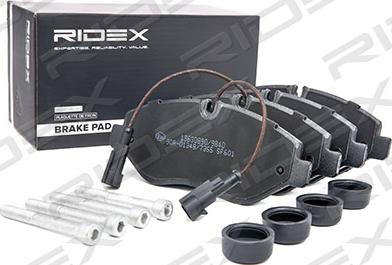 RIDEX 402B1000 - Brake Pad Set, disc brake autospares.lv