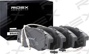 RIDEX 402B1014 - Brake Pad Set, disc brake autospares.lv