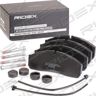 RIDEX 402B1015 - Brake Pad Set, disc brake autospares.lv