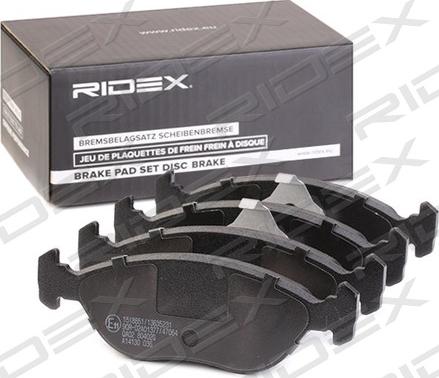 RIDEX 402B1078 - Brake Pad Set, disc brake autospares.lv