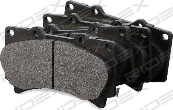 RIDEX 402B1166 - Brake Pad Set, disc brake autospares.lv