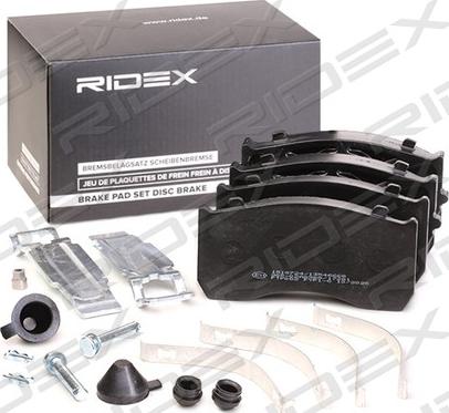 RIDEX 402B1162 - Brake Pad Set, disc brake autospares.lv