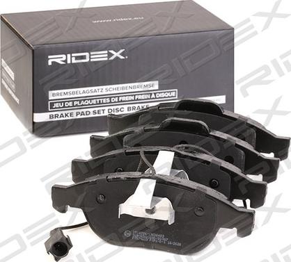 RIDEX 402B1314 - Brake Pad Set, disc brake autospares.lv