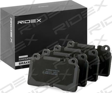 RIDEX 402B1384 - Brake Pad Set, disc brake autospares.lv