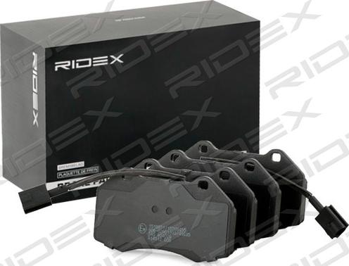 RIDEX 402B1371 - Brake Pad Set, disc brake autospares.lv