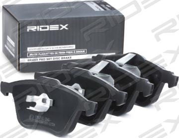 RIDEX 402B1290 - Brake Pad Set, disc brake autospares.lv