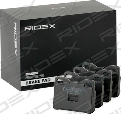 RIDEX 402B1258 - Brake Pad Set, disc brake autospares.lv