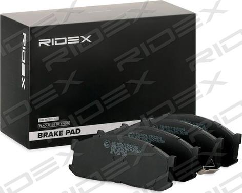 RIDEX 402B1236 - Brake Pad Set, disc brake autospares.lv