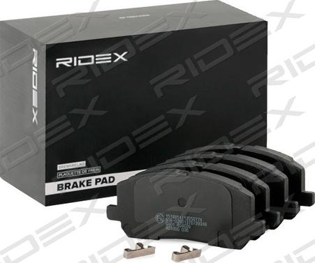 RIDEX 402B1223 - Brake Pad Set, disc brake autospares.lv