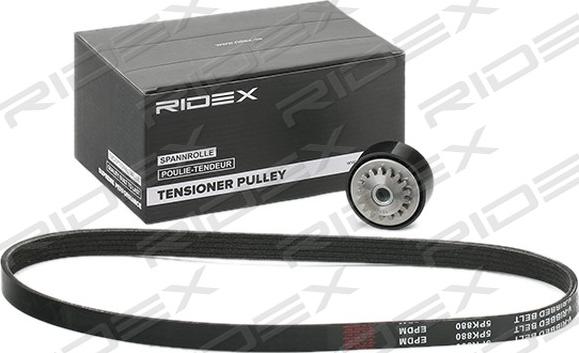 RIDEX 542R0659 - V-Ribbed Belt Set autospares.lv