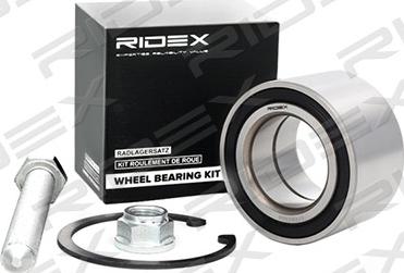 RIDEX 654W0468 - Wheel hub, bearing Kit autospares.lv