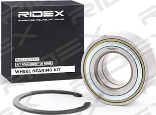 RIDEX 654W0624 - Wheel hub, bearing Kit autospares.lv