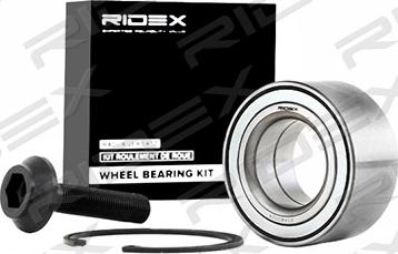 RIDEX 654W0028 - Wheel hub, bearing Kit autospares.lv