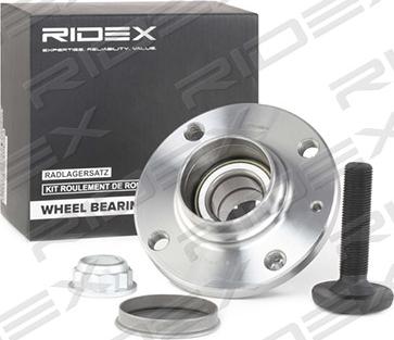 RIDEX 654W0195 - Wheel hub, bearing Kit autospares.lv