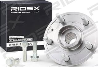 RIDEX 654W0147 - Wheel hub, bearing Kit autospares.lv