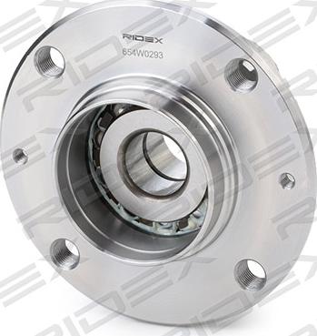 RIDEX 654W0293 - Wheel hub, bearing Kit autospares.lv