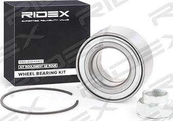 RIDEX 654W0240 - Wheel hub, bearing Kit autospares.lv