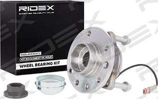 RIDEX 654W0215 - Wheel hub, bearing Kit autospares.lv