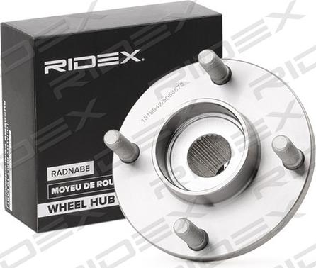 RIDEX 653W0007 - Wheel Hub autospares.lv