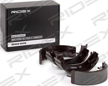 RIDEX 1419B0009 - Brake Shoe Set, parking brake autospares.lv