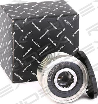 RIDEX 1390F0043 - Pulley, alternator, freewheel clutch autospares.lv