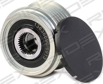 RIDEX 1390F0056 - Pulley, alternator, freewheel clutch autospares.lv