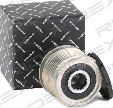 RIDEX 1390F0058 - Pulley, alternator, freewheel clutch autospares.lv