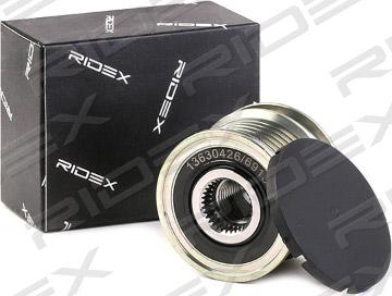 RIDEX 1390F0004 - Pulley, alternator, freewheel clutch autospares.lv