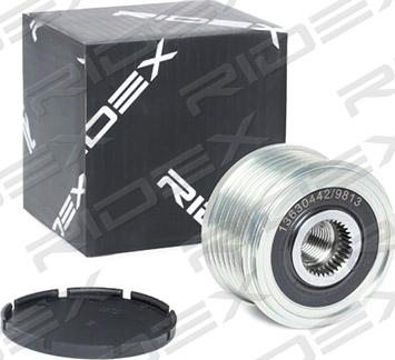 RIDEX 1390F0006 - Pulley, alternator, freewheel clutch autospares.lv