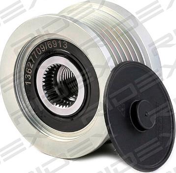 RIDEX 1390F0030 - Pulley, alternator, freewheel clutch autospares.lv