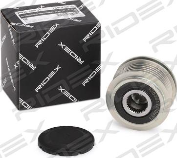 RIDEX 1390F0076 - Pulley, alternator, freewheel clutch autospares.lv