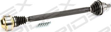 RIDEX 13D0049 - Drive Shaft autospares.lv