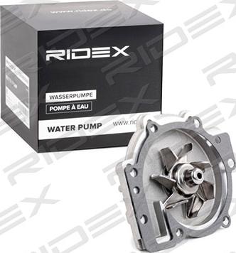 RIDEX 1260W0014 - Water Pump autospares.lv