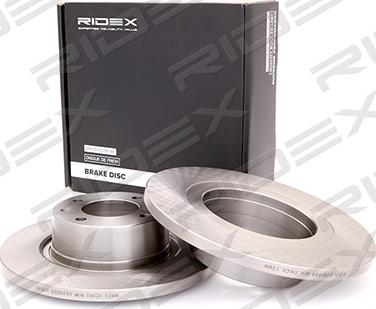 RIDEX 82B0099 - Brake Disc autospares.lv