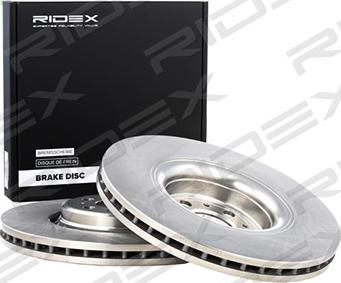 RIDEX 82B0209 - Brake Disc autospares.lv