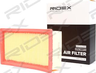 RIDEX 8A0092 - Air Filter, engine autospares.lv