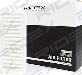 RIDEX 8A0016 - Air Filter, engine autospares.lv