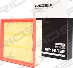 RIDEX 8A0158 - Air Filter, engine autospares.lv