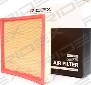 RIDEX 8A0109 - Air Filter, engine autospares.lv