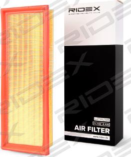 RIDEX 8A0187 - Air Filter, engine autospares.lv